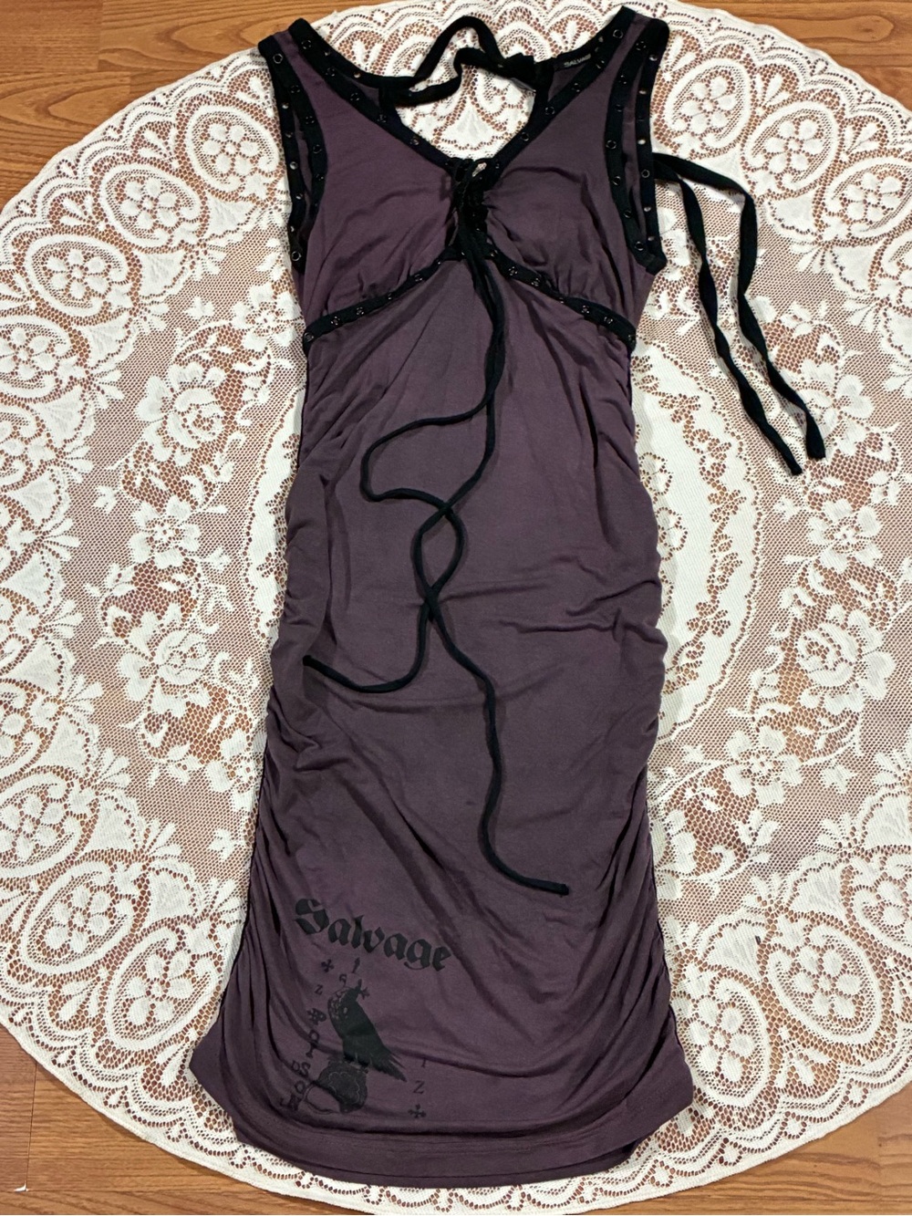Salvage Plum Sleeveless Dress XS